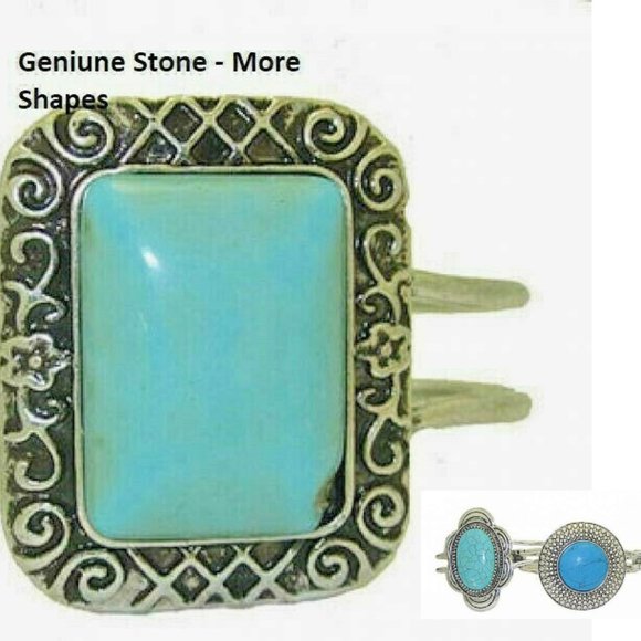 Bangle turquoise stone bracelet choice NWT - Picture 2 of 3